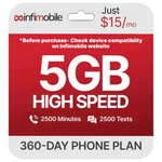 Infimobile 12-Month Verizon Prepaid Plan W/ 5GB Monthly Data