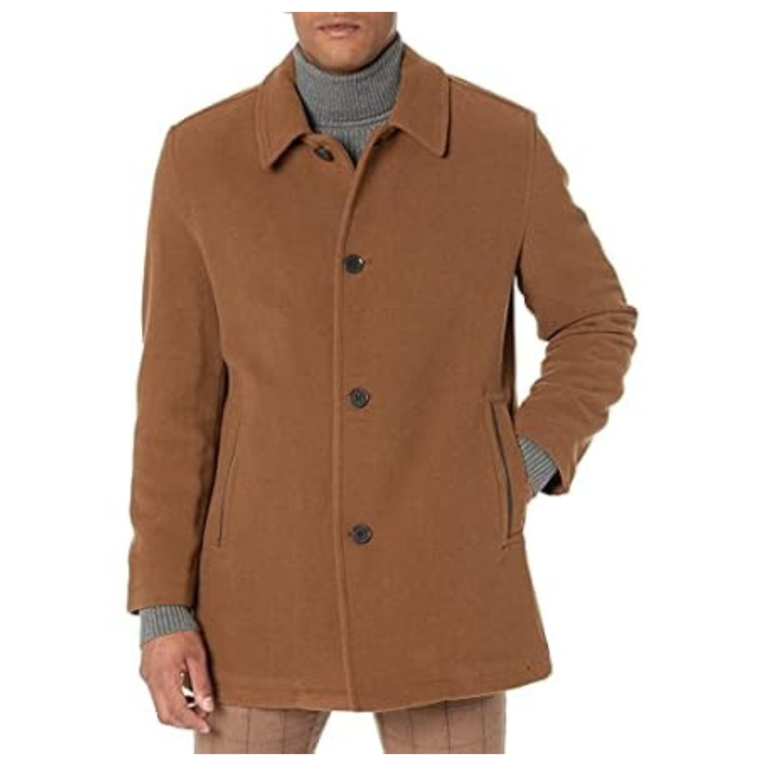 Cole Haan Signature Men's Wool Plush Car Coat