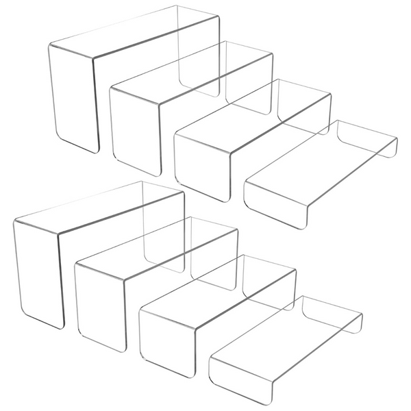 8-Pcs Acrylic Risers For Display
