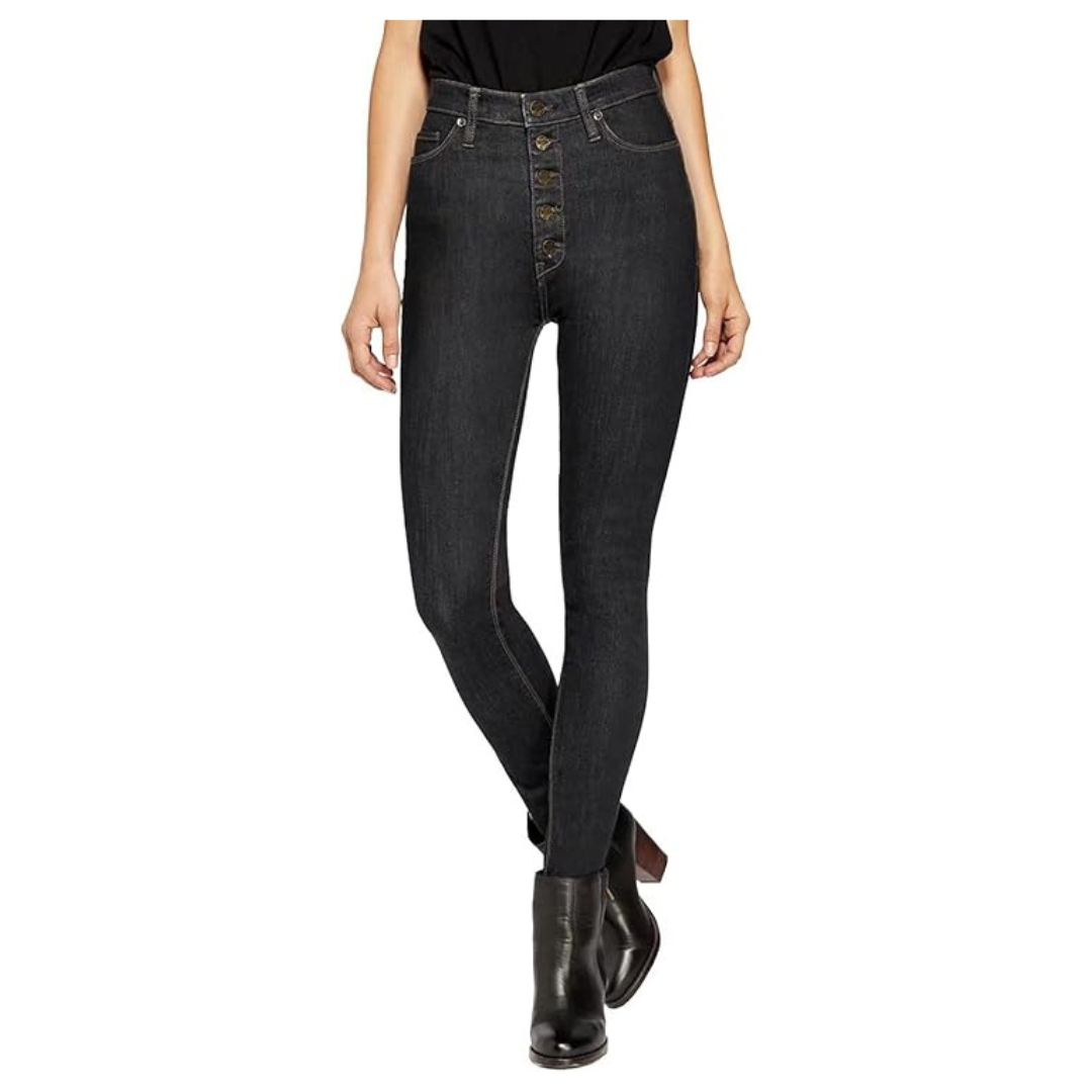 Hybrid & Company Women's Classic Denim Mid Rise Skinny Jeans