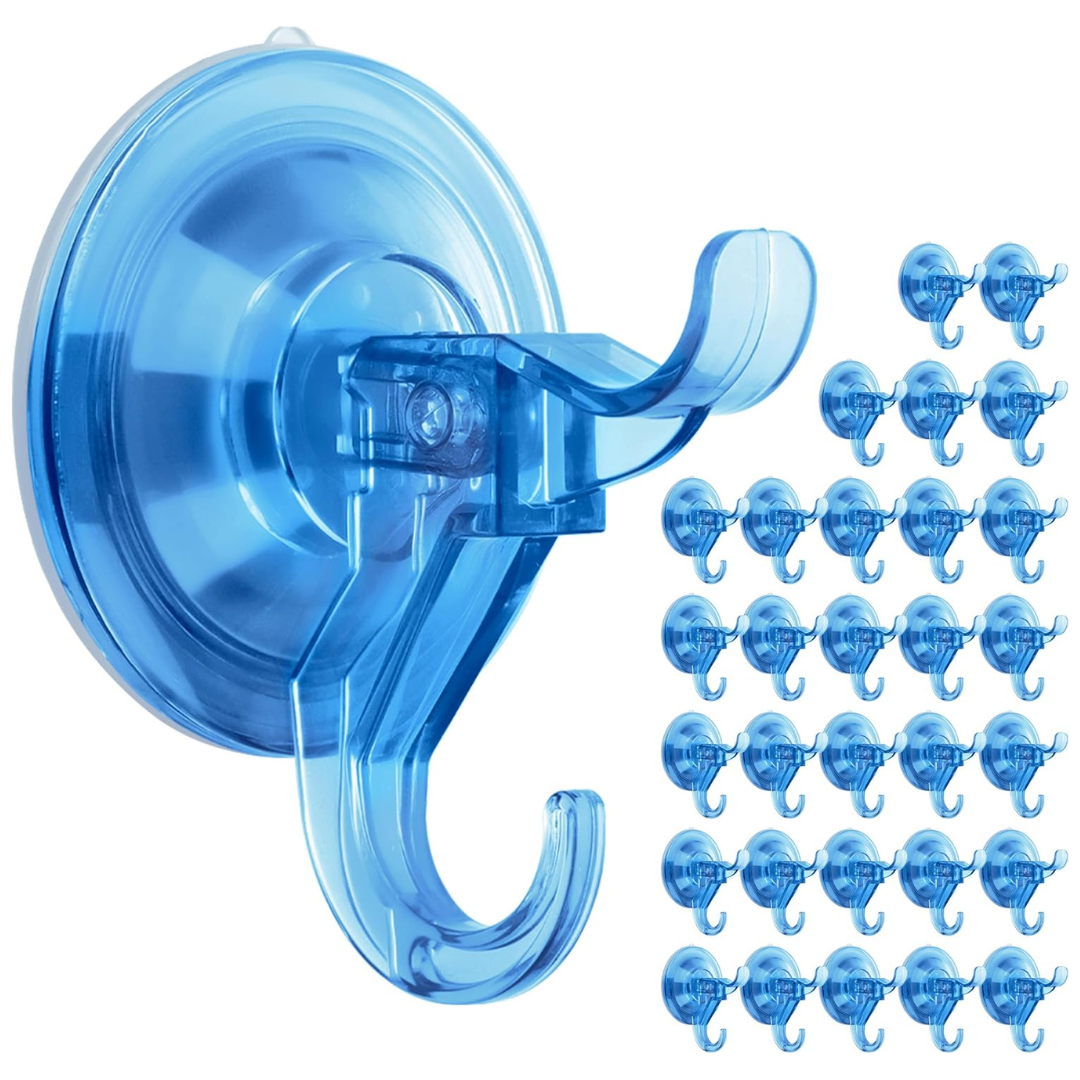 30-Pack Removable Reusable Suction Cup Hooks