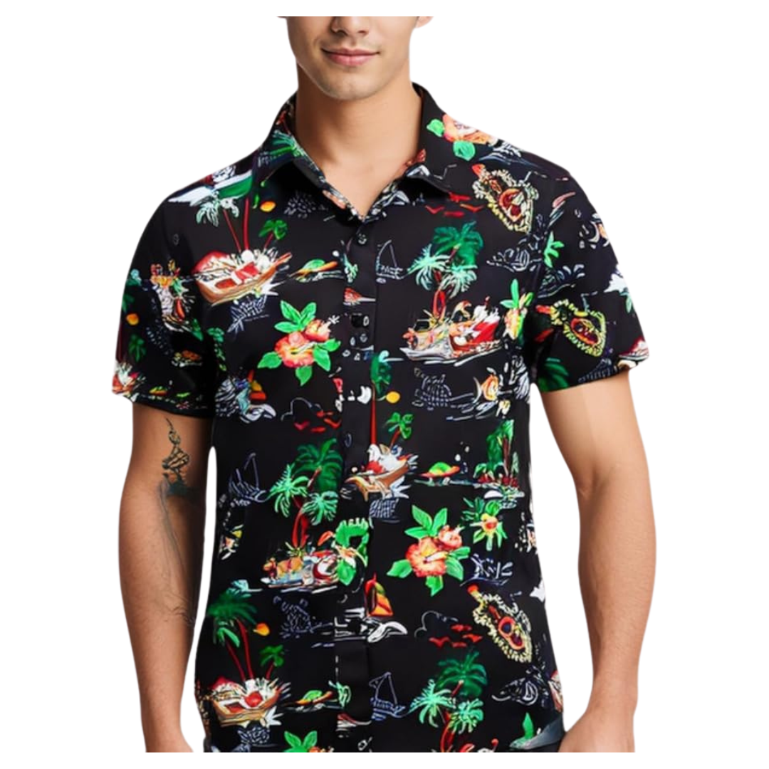 Men's Vintage Tropical Hawaiian Shirts (Various Colors)