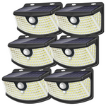 6-Pack 120-LED Solar Motion Sensor Lights With Light Reflector