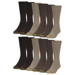 GOLDTOE Men’s Harrington Crew Socks (12 Pairs)