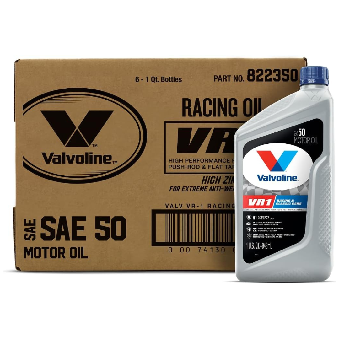 6-Pack Valvoline VR1 Racing SAE 50 Motor Oil (1 QT)