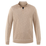 George Men's Quarter Zip Pullover with Long Sleeves