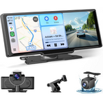 Wireless CarPlay & Android 10.26" HD Touch Screen w/ 4k Dash Cam