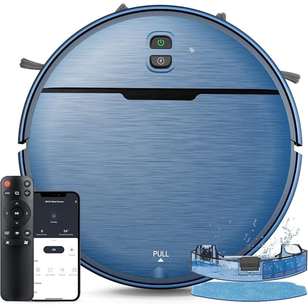 2-in-1 Smart WiFi Robot Vacuum and Mop Combo