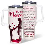 40oz Vacuum Insulated Tumbler with Handle & Straw Lid