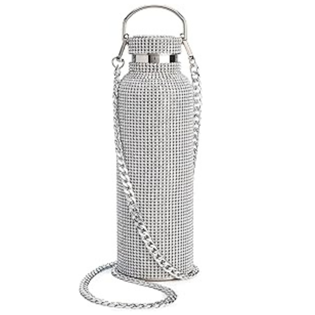 25 Oz Paris Hilton Diamond Bling Water Bottle With Lid