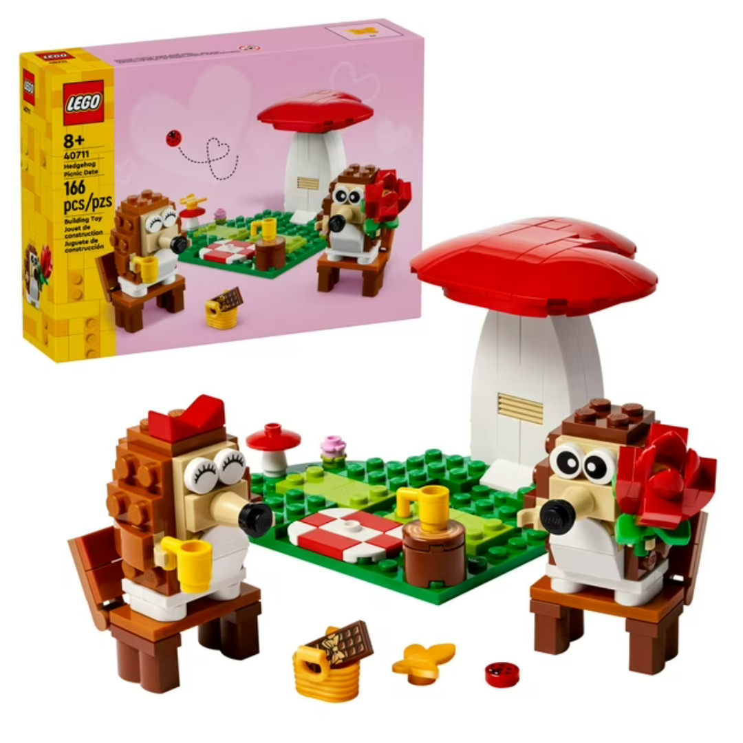 LEGO Hedgehog Picnic Date Building Toy