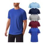 5-Pack Men's Quick Dry Gym Workout Shirts