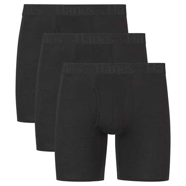 3-Pack Hanes Originals Ultimate Men's SuperSoft Bamboo Underwear