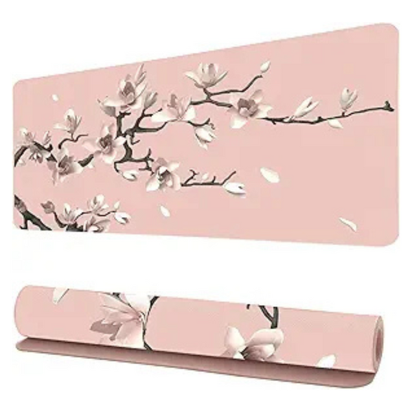 31.5'' x 15.7'' Watercolor Sakura Japanese Mouse Pad