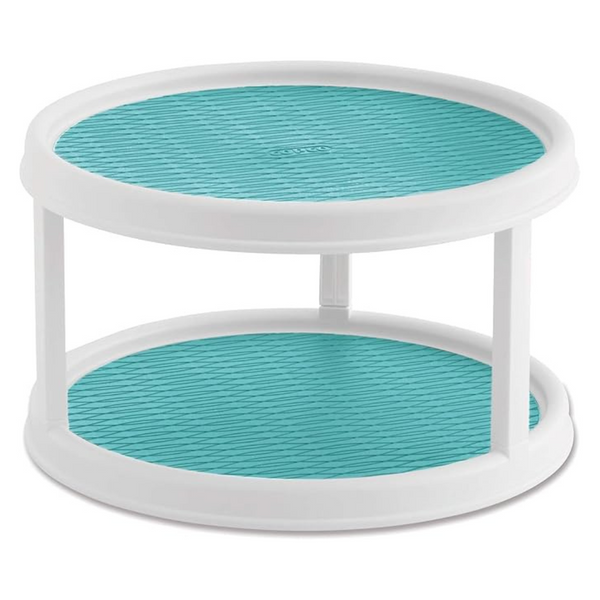 Copco Non-Skid 2 Tier Turntable, 12″ Lazy Susan Organizer
