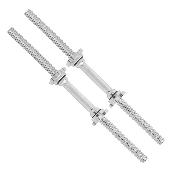 Metal Threaded Dumbbell Handles Chrome Grip (24")