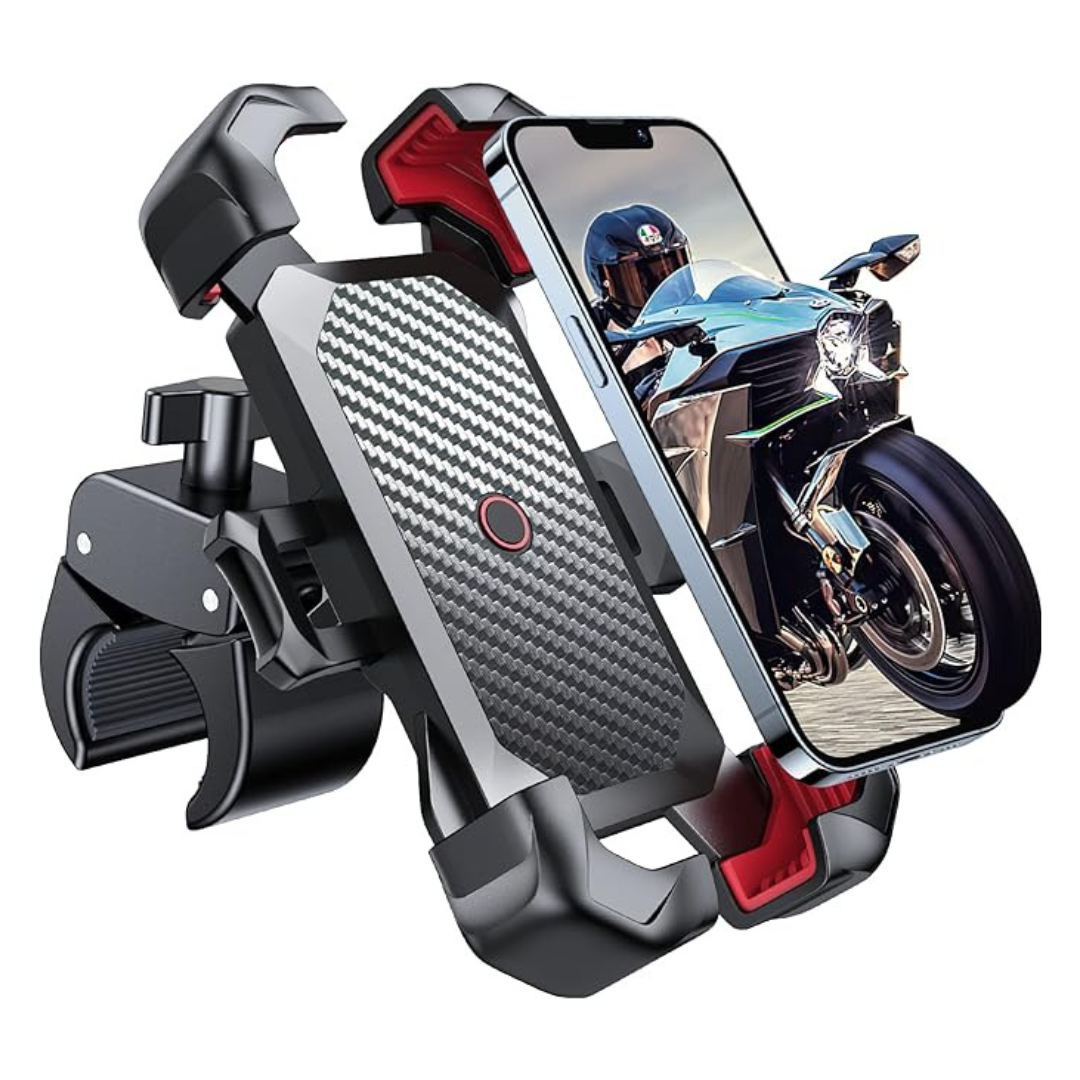 Motorcycle 1s Auto Lock 100mph Military Anti-Shake Phone Mount