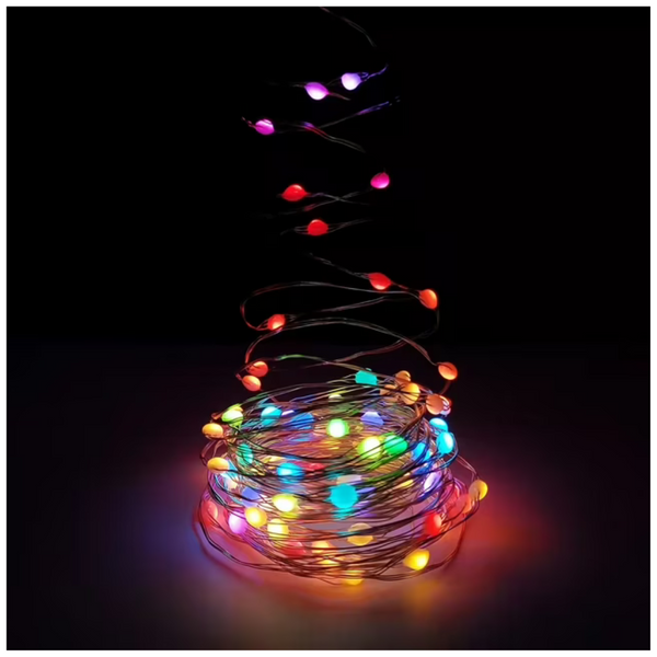 Onn. Fairy 16.4' RGBIC LED Dream Multi-Color Lights