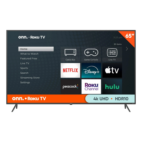 Onn. 65" 4K Ultra HDR Smart LED Roku TV (100012587)