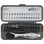 32-Piece Wiha 74958 GoBox Security Bit Set with Mini Ratchet