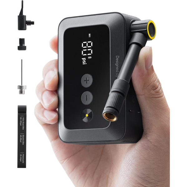 HOTO 150PSI Portable Electric Mini Bike Tire Pump