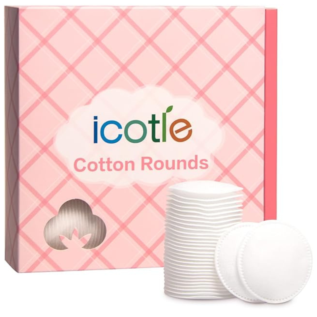 210-Count 100% Pure Cotton Round Pads for Face