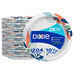 204-Count 10" Dixie Microwavable Disposable Paper Plates