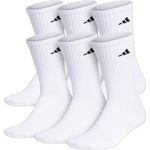 6-Pack Adidas Men's Athletic Cushioned Crew Socks