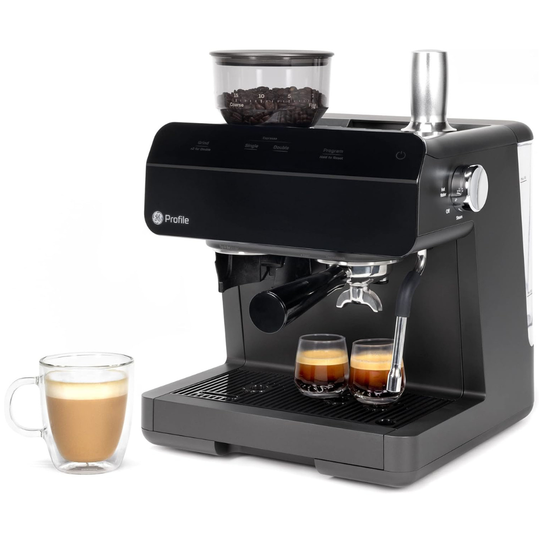 GE Profile Semi Automatic Espresso Machine + Steam Frother