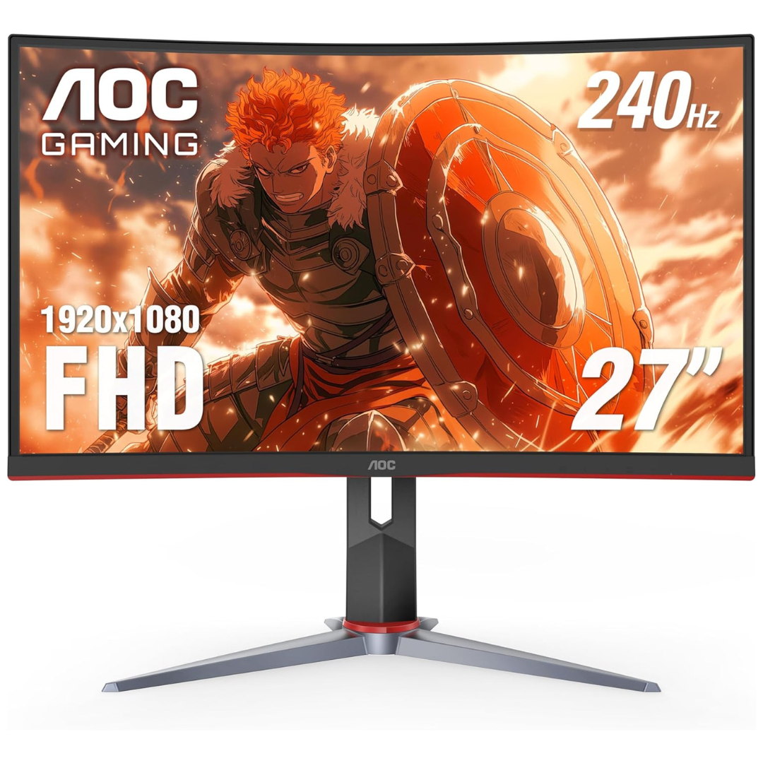 AOC G4 Series 27" Curved FHD 280Hz 0.3ms HDR VA Gaming Monitor