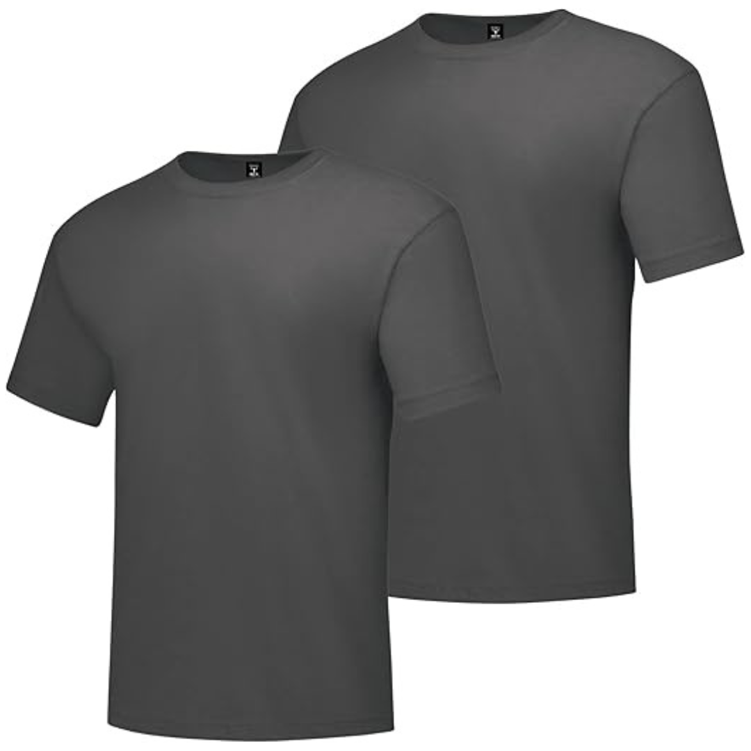 2-Pack Hanes Men's Short Sleeve Beefy Crewneck T-shirts (S-3XL)
