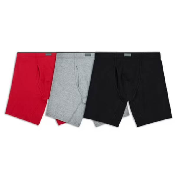 3-Pack Fruit of the Loom Men's Crafted Comfort Boxer Briefs