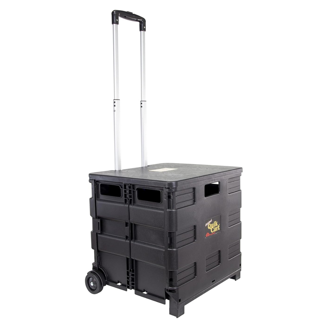 Quik Cart Collapsible Rolling Crate W/ 80lbs Capacity