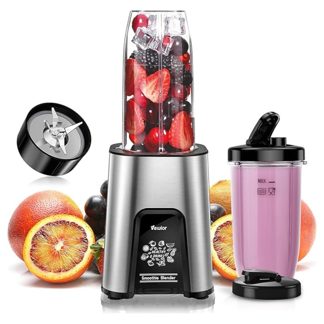 Vewior 900W Personal Smoothie Blender With 2 To-Go Cups