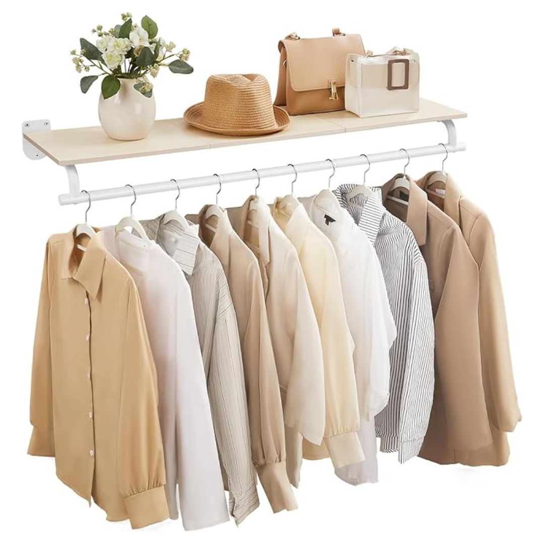 Songmics Clothes Rack With Top Shelf