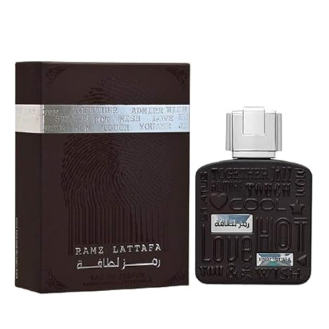 Lattafa Men's Ramz Lattafa Silver Eau De Parfum Spray, 3.4 Ounce