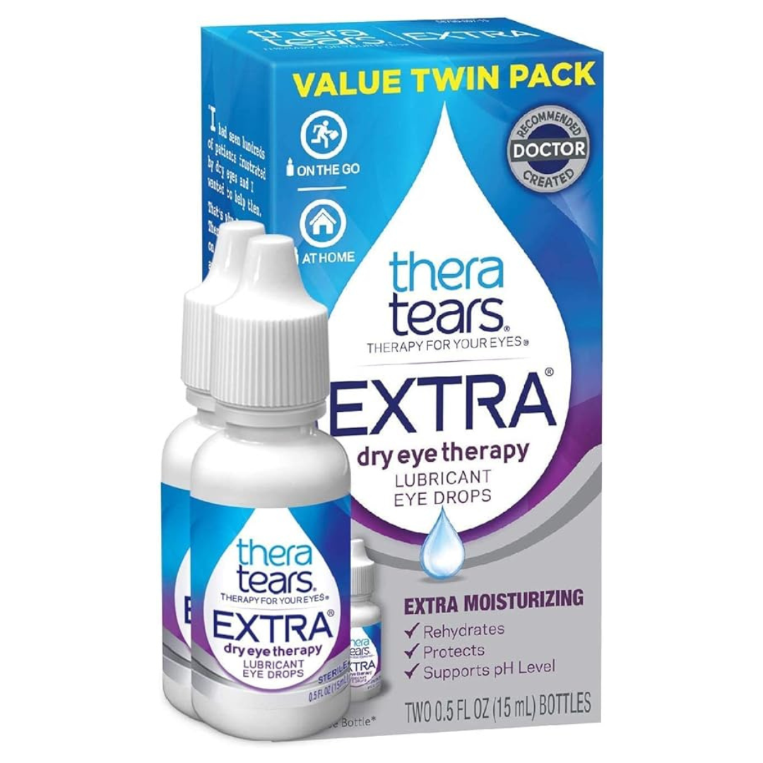 2-Count 0.5-Oz TheraTears Extra Dry Eye Therapy Lubricating Eye Drops