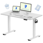 FlexiSpot 48" x 24" Height Adjustable Electric Sit Stand Desk (White)