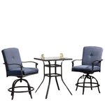 3-Piece Mainstays Belden Park High Bistro Set (3 Colors)