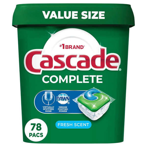 Cascade Complete Dishwasher Pods – Fresh Scent ActionPacs (78 Count)