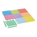 Amazon Basics Kids Puzzle Exercise Interlocking Play Mat (Pack Of 36 Tiles, 12″ x 12″, 54 Borders)