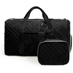 Duffle Bag With Shoe Compartment And Cosmetic Bag