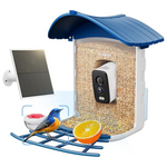 Solar Powered 2.4GHz WiFi Smart Bird Feeder W/ Camera