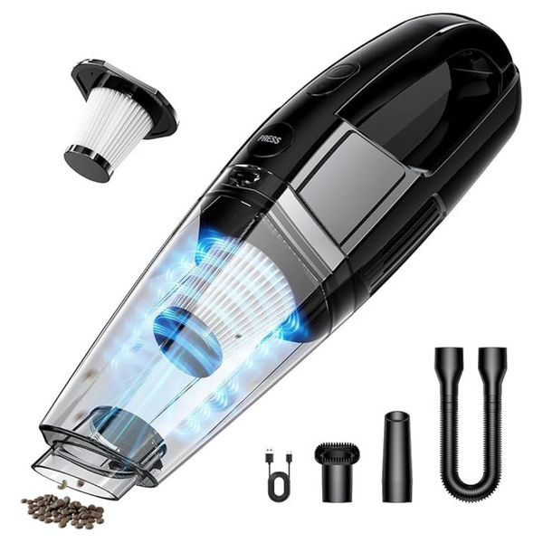 Cordless 7000Pa Suction Handheld Vacuum W/ 650mL Dustbin