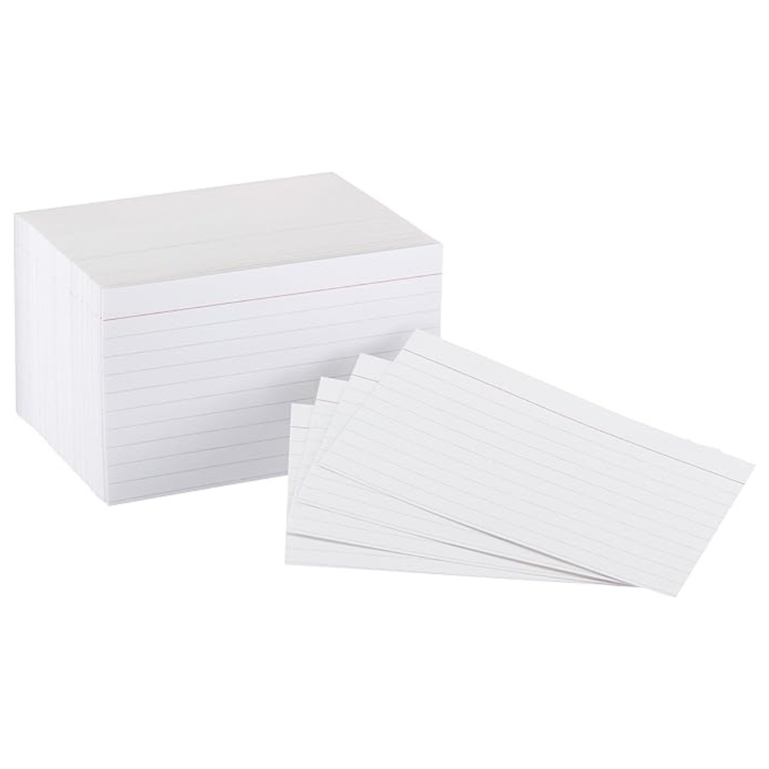 300-Count Amazon Basics 3" x 5" Ruled Lined Index Cards
