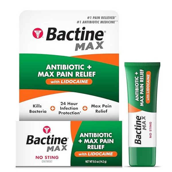 0.5oz Bactine MAX Antibiotic + Pain Relieving Ointment W/ Lidocaine