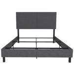 DHP Queen Size Janford Upholstered Bed With Adjustable Headboard