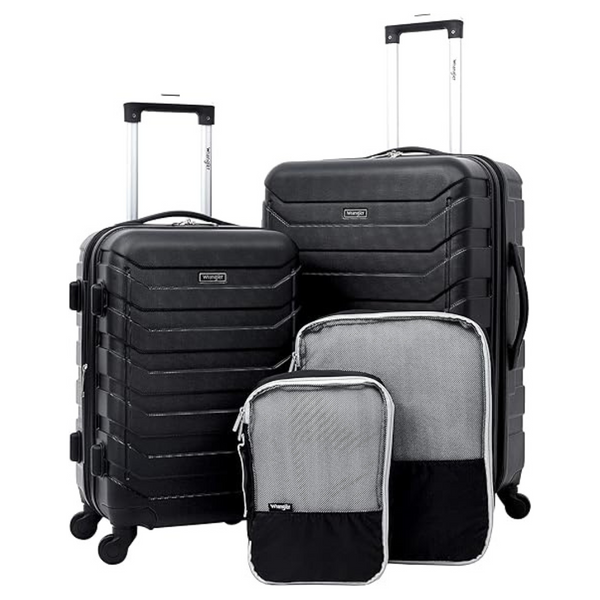 4-Piece Wrangler Rolling Hardside Luggage Set