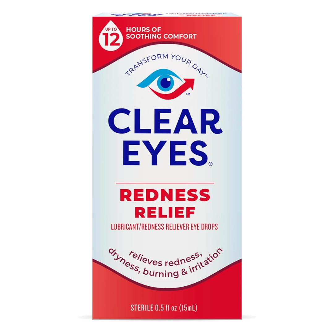 Clear Eyes Redness Relief Lubricant Redness Relief Eye Drops (0.5 oz)
