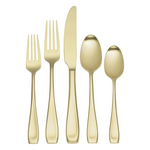 20-Count Oneida Moda Satin Champagne Fine Flatware Set
